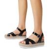 imageDREAM PAIRS Womens Stylish Platform Espadrille Wedge Sandals Round Toe Summer Causal Shoes Crisscross Band Adjustable Ankle Strap BuckleBlack