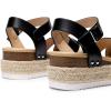 imageDREAM PAIRS Womens Stylish Platform Espadrille Wedge Sandals Round Toe Summer Causal Shoes Crisscross Band Adjustable Ankle Strap BuckleBlack