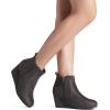 imageDREAM PAIRS Womens Suede Low Wedges Ankle BootsGreySuede