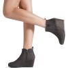 imageDREAM PAIRS Womens Suede Low Wedges Ankle BootsGreySuede