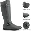imageDREAM PAIRS Womens Wide Calf Knee High Boots Fashion Faux FurLined Winter BootsGrey