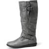 imageDREAM PAIRS Womens Wide Calf Knee High Boots Fashion Faux FurLined Winter BootsSummitwidecalfgrey
