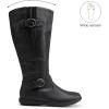 imageDREAM PAIRS Womens Wide Calf Knee High Boots Fashion Faux FurLined Winter BootsWideCalfBlack