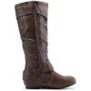 imageDREAM PAIRS Womens Wide Calf Knee High Boots Furlined Low Hidden Wedge BootsBrown