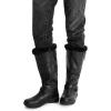 imageDREAM PAIRS Womens Winter Fully Fur Lined Zipper Closure Snow Knee High BootsBlackPu