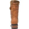 imageDREAM PAIRS Womens Winter Lace up Mid Calf Combat Riding Military BootsCamel