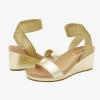 imageDREAM PAIRS womens Ankle Strap Platform Wedge SandalGoldPu