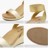 imageDREAM PAIRS womens Ankle Strap Platform Wedge SandalGoldPu