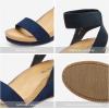 imageDREAM PAIRS womens Ankle Strap Platform Wedge SandalNavy