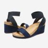 imageDREAM PAIRS womens Ankle Strap Platform Wedge SandalNavy