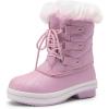imageDREAM PAIRS Cozy Kids Snow Boots Warm ampamp WaterResistant Winter Boots with Faux Fur for AllDay Play NonSlip Mid Calf BootsPink