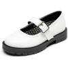 imageDREAM PAIRS Girls Mary Jane Chunky Platform School Uniform Dress Shoes Party Oxford Pumps for ToddlerLittle Big KidWhite