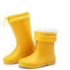 imageDREAM PAIRS Kids Rain Boots Boys Girls Lightweight Boots Waterproof Easyon Outdoor Playing Rain Boot UnisexChildAll Yellow
