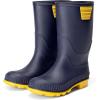 imageDREAM PAIRS Kids Rain Boots EasyOn Lightweight NonSlip Outsole for Boys ampamp Girls Outdoor Rainy Day PlayNavyYellow