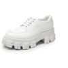 imageDREAM PAIRS Womens Platform Oxford Chunky Lace Up Lug Sole Comfort Business Work Dress ShoesWhitepu
