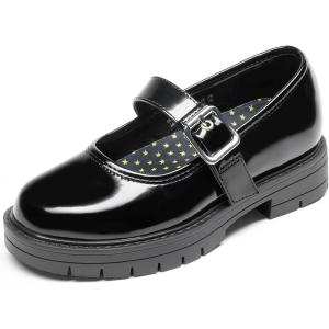 imageDREAM PAIRS Girls Mary Jane Chunky Platform School Uniform Dress Shoes Party Oxford Pumps for ToddlerLittle Big KidAll Black
