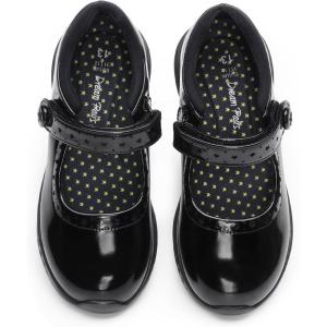 imageDREAM PAIRS Girls School Shoes Mary Jane Flats Lightweight Comfortable Girls Uniform Dress Shoes for ToddlerLittle KidBig KidAll Black