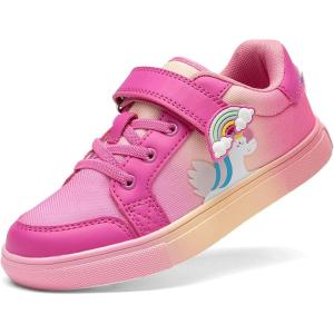 imageDREAM PAIRS Girls Shoes Toddler Sneakers Rainbow Storybook Casual School Walking Footwear for ToddlerLittle KidsHot PinkRainbow