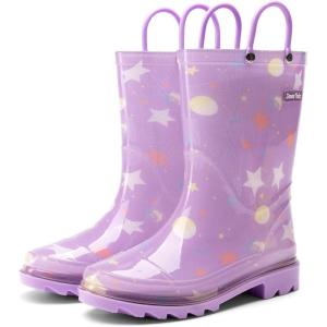 imageDREAM PAIRS Kids Rain Boots Cute Lightweight Waterproof with Pullon Handles for Girls ampamp Boys Toddler Outdoor PlayPurple