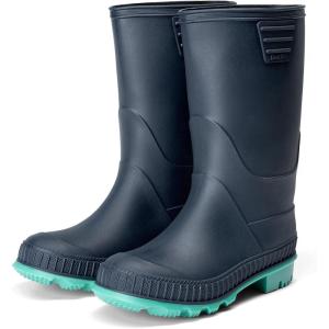imageDREAM PAIRS Kids Rain Boots EasyOn Lightweight NonSlip Outsole for Boys ampamp Girls Outdoor Rainy Day PlayNavyGreen