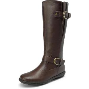 imageDREAM PAIRS Womens Faux FurLined Knee High Winter Boots Fall Tall BootsClassic Brown