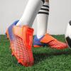 imageDREAM PAIRS Boys Girls Soccer Cleats Firm Ground Kids Youth Athletic Outdoor Football ShoesOrangeBlue