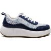 imageDREAM PAIRS Women Chunky City Tweed Comfortable Casual Platform Fashion SneakerNavy