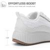 imageDREAM PAIRS Women Chunky City Tweed Comfortable Casual Platform Fashion SneakerWhite