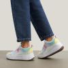 imageDREAM PAIRS Women Chunky City Tweed Comfortable Casual Platform Fashion SneakerWhiteRainbow