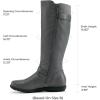 imageDREAM PAIRS Womens Faux FurLined Knee High Winter Boots Fall Tall BootsTracewidecalfgrey