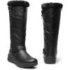 imageDREAM PAIRS Womens Knee High Boots Thick Faux Fur Lined Winter Snow Warm Boots with ZipperBlackPu