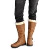 imageDREAM PAIRS Womens Knee High Boots Thick Faux Fur Lined Winter Snow Warm Boots with ZipperCamelPu