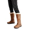 imageDREAM PAIRS Womens Knee High Boots Thick Faux Fur Lined Winter Snow Warm Boots with ZipperRabbitcamel Pu