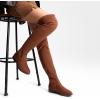 imageDREAM PAIRS Womens Over The Knee High Low Block Heel Riding Boots Uplace LeiTan