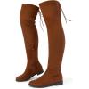 imageDREAM PAIRS Womens Over The Knee High Low Block Heel Riding Boots Uplace LeiTanlace