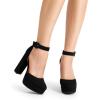 imageDREAM PAIRS Womens Platform High Chunky Heels Closed Toe Block Ankle Strap Dress Buckle Round Toe Wedding Party Comfortable Pumps ShoesBlacknubuck