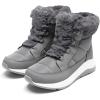 imageDREAM PAIRS Womens Winter Snow Boots Faux Fur Waterproof Ankle Booties Zaylee Ladies Comfortable Short Boots OutdoorDark Grey