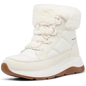imageDREAM PAIRS Womens Winter Snow Boots Faux Fur Waterproof Ankle Booties Zaylee Ladies Comfortable Short Boots OutdoorOffwhite