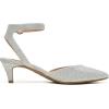 imageDREAM PAIRS Kitten Heels for Women Low Heel Dress Shoes Wedding Dress Closed Toe Pump Shoes LunaSilverGlitter