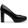imageDREAM PAIRS Womens Pumps Closed Round Toe Chunky High Heels Platform Work Comfortable Dress Shoes for WomenBlackpu