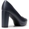 imageDREAM PAIRS Womens Pumps Closed Round Toe Chunky High Heels Platform Work Comfortable Dress Shoes for WomenNavypu