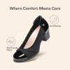 imageDREAM PAIRS Womens Pumps Low Chunky Block Closed Toe Shoes Work Comfortable Heels Round Toe DressBlack
