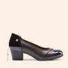 imageDREAM PAIRS Womens Pumps Low Chunky Block Closed Toe Shoes Work Comfortable Heels Round Toe DressBrown