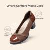 imageDREAM PAIRS Womens Pumps Low Chunky Block Closed Toe Shoes Work Comfortable Heels Round Toe DressTan