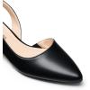 imageDREAM PAIRS Womens Slingback Kitten Low Block Heels Closed Pointed Toe Ankle Strap Elegant Dressy Pumps Wedding Party Dress Shoes for WomenBlack