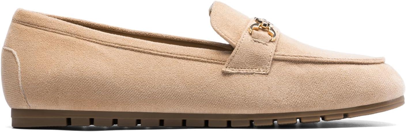 imageDREAM PAIRS Loafers for Women Casual Comfortable Slip On Flat Shoes Lightweight Leisure Work Shoes Comfort Walking ShoesCamel