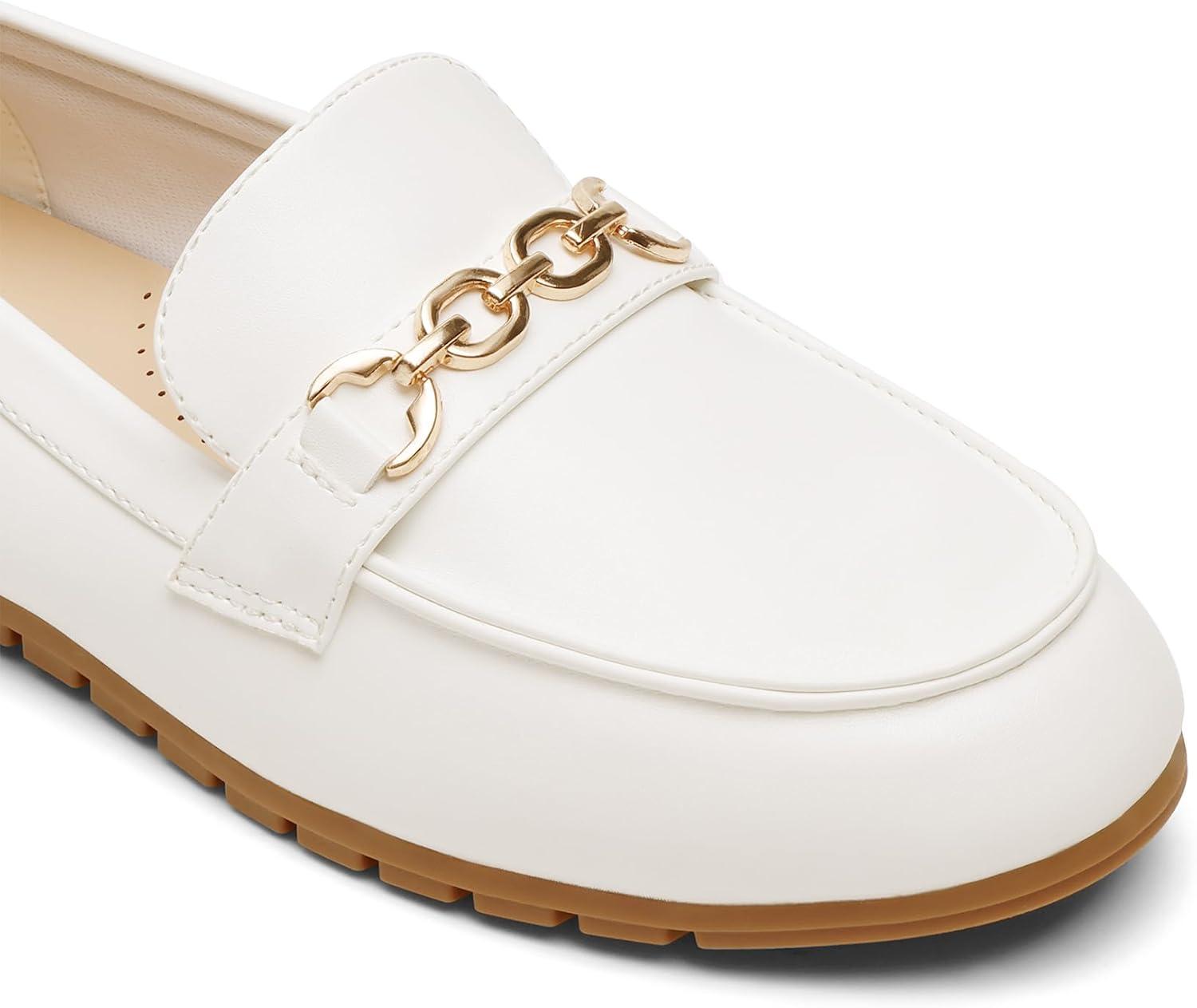 imageDREAM PAIRS Loafers for Women Casual Comfortable Slip On Flat Shoes Lightweight Leisure Work Shoes Comfort Walking ShoesWhite