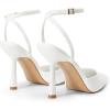 imageDREAM PAIRS High Heels for Women Closed Pointed Toe Dress Shoes for Women Ankle Strap Stiletto Heel Party Wedding Sexy Pump ShoesWhitepu