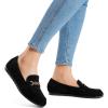 imageDREAM PAIRS Loafers for Women Casual Comfortable Slip On Flat Shoes Lightweight Leisure Work Shoes Comfort Walking ShoesBlacksuede
