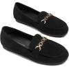 imageDREAM PAIRS Loafers for Women Casual Comfortable Slip On Flat Shoes Lightweight Leisure Work Shoes Comfort Walking ShoesBlacksuede